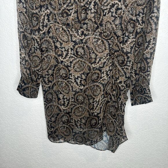 NWT Veronica Beard PALMORA Silk Mini DRESS in MARINE BLUE Gray MULTI Size 8 - Picture 5 of 15